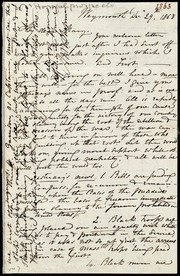 Letter to] My dear Mary [manuscript