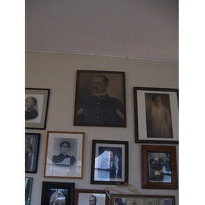 Reverend Chauncy Moore's wall of photographs