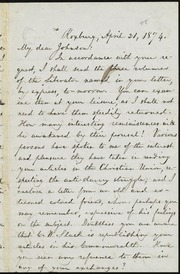 Letter to] My dear Johnson [manuscript