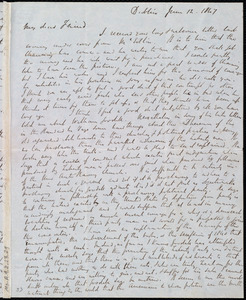 Thumbnail for Letter from Richard Davis Webb, Dublin, [Ireland], to Maria Weston Chapman, June 12, 1847