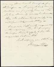 Letter to] Mr. Phelps, Dear Sir [manuscript