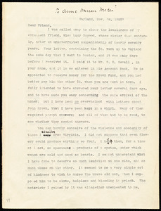 Letter from Lydia Maria Child, Wayland, to Anne Warren Weston, Nov. 28, 1859