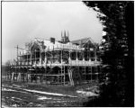 Construction of Canada's pavilion for the 1904 World's Fair