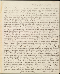 Letter from William Lloyd Garrison, Boston, [Mass.], to George W. Benson, Sept. 16, 1837