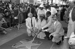 Sarah Vaughan's unveiling her star on Hollywood Boulevard, Los Angeles, 1985