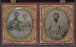 [Dr. Alexander Harris of 15th Virginia Infantry Regiment in uniform and Dr. Harris with his wife after the war]