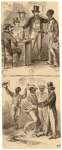 Caucasian Men And African American Man, Ca. 1867 ; African American Men Dancing, Ca. 1867