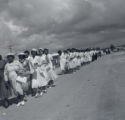 Group of women attending Baptist church groundbreaking ceremony