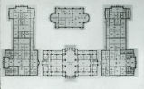 Original Cass Gilbert floor plan of the Palace of Fine Arts, 1904