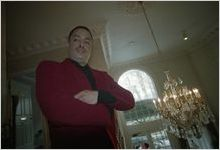 Author, Lynn Harris, in the Wesley Townsend apartment building lobby, Atlanta, Georgia, February 2, 1994.