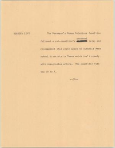 News Script: Desegregation order