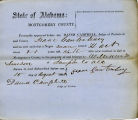 Montgomery County, Alabama Slave Holder Affidavits: August 10, 1861