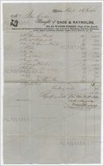 Receipt for payment from John Cocke to Dade and Raynolds, Mobile, Alabama, April 26, 1850