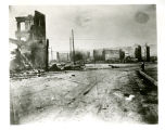 Burned out buildings, Greenwood Community