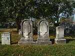 Scene at Mount Hebron Cemetery, which is actually a complex of five adjoining graveyards, including one in which Confederate dead from the U.S. Civil War of the 1860s are interred, in Winchester, Virginia