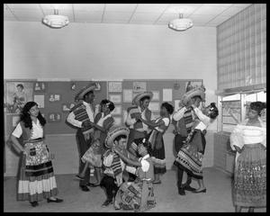 Anderson High School Students Learning Mexican Dances