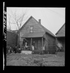 Detroit, Michigan. Typical Negro residence. These are conditions under which families originally lived before moving to the Sojourner Truth housing project