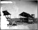 Construction of Hagenbeck's animal show concession on the Pike