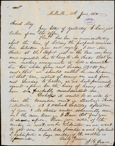 Letter from J.H. Crane, Millville, [Massachusetts], to Samuel May, 1850 June 14th