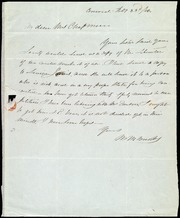 Thumbnail for Letter to] My dear Mrs. Chapman [manuscript