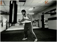 Larry Cook working out at Capitol City Gym, May 2, 1978