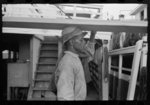 Negro stevedore carrying lumber on his head, New Orleans, Louisiana