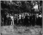 Allotment ceremony at the Iowa pavilion site