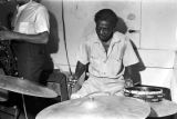 Cleve Carter, Sr. playing the drums with a band at Tom's Place at 648 South Holt Street in Montgomery, Alabama.