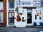 The Blues music store in Clarksdale, a vibrant town in the midst of the State of Mississippi's Delta region