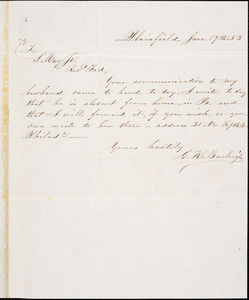 Letter from Gertrude K. Burleigh, Plainfield, [Connecticut], to Samuel May, [18]53 June 17th