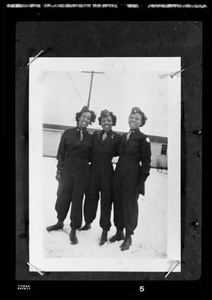 Portrait of Three Women in Military Uniform