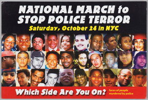 Postcard for the National March to Stop Police Terror