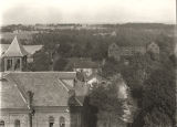 Aerial view of the Tuskegee Institute campus in Tuskegee, Alabama.