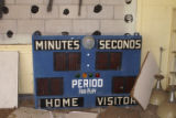 Montgomery High School: blue scoreboard