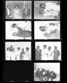 Set of negatives by Clinton Wright of Thelma's wedding, 1964