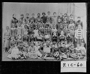 Photograph of grades 1 through 7 at the 4th Ward School, Augusta, Richmond County, Georgia, ca. 1888