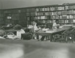 Students from Miles College in Birmingham, Alabama, participating in a sit-in at the Birmingham Public Library.