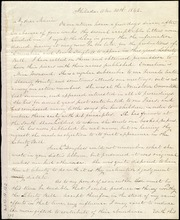 Letter to] My dear Maria [manuscript