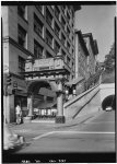 2.   October 2, 1960 LOWER STATION - EAST ELEVATION - "Angels Flight", Third &amp; Hill Streets, Los Angeles, Los Angeles County, CA