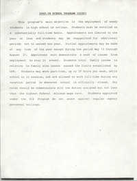 Stay-In School Program