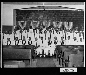 Photograph of Saint Andrews Masonic Lodge Number 32 members, Sandersville, Washington County, Georgia, 1953