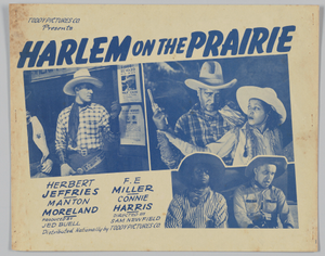 Lobby card for Harlem on the Prairie