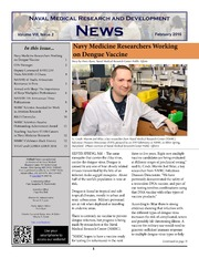 Naval Medical Research and Development News Vol VIII Issue 2