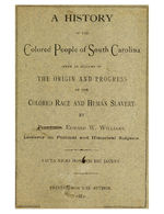 A history of the colored people of South Carolina with an account of the origin and progress of the colored race and human slavery