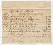 Receipt for payment from Mary C. Cocke to W. T. Webb, February 5, 1850