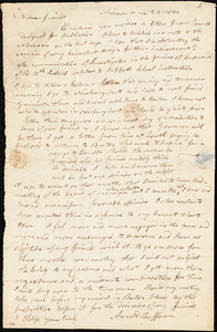 Thumbnail for Letter from Arnold Buffum, Andover, [Massachusetts], to William Lloyd Garrison and Isaac Knapp