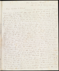 Letter from Anne Warren Weston, 39 Summer Street, [Boston], to Caroline Weston and Deborah Weston, Nov. 10, 1843. Friday morning