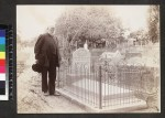 Portrait of missionary beside daughter's grave, Jamaica, ca. 1911