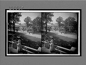 Dignified colonial Building for New York headquarters (from Ohio Building). [Active no. 5940 : stereo interpositive]