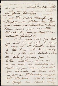 Letter from James Miller M'Kim, Phil[adelphi]a, [Pa.], to William Lloyd Garrison, Oct[ober] 18th [1862]